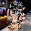 Jujutsu Kaisens Itadori Yuji Plating Phone Case For Samsung S25 S24 S23 S22 S21 S20 FE Note20 Edge Plus Ultra 4G 5G Anti Fall
