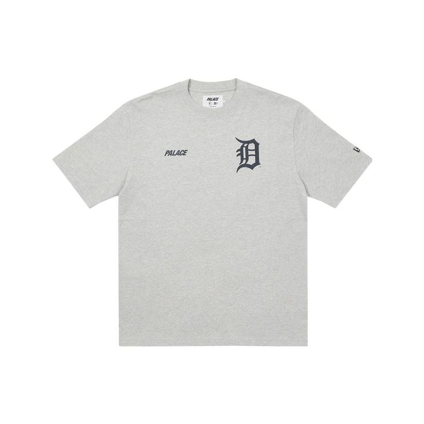 Palace X New Era Detroit Tigers T-Shirt Grey Marl Unisex Tops P21DNTS002