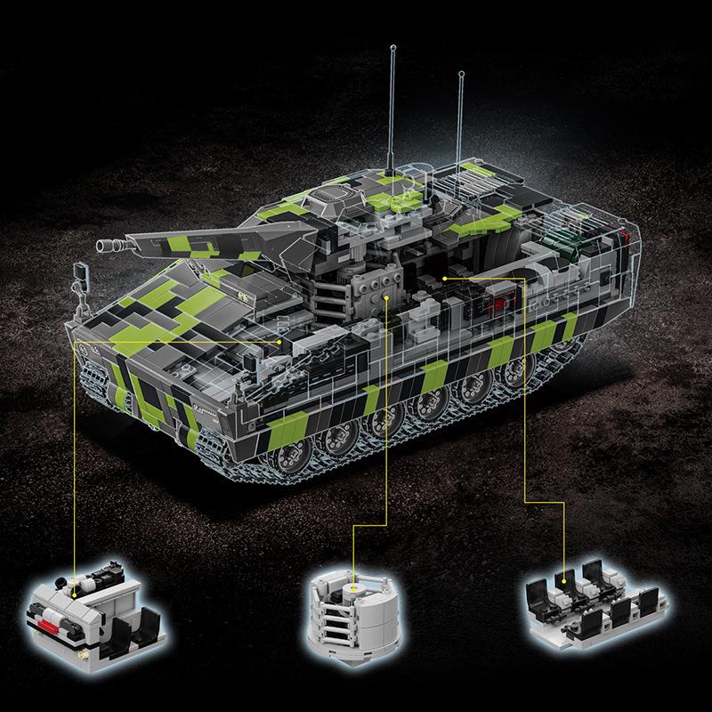 IN STOCK 96011 Military KF41 Lynx Infantry Fighting Vehicle Building Blocks Model Tank Bricks Toys for Boys Christmas gifts