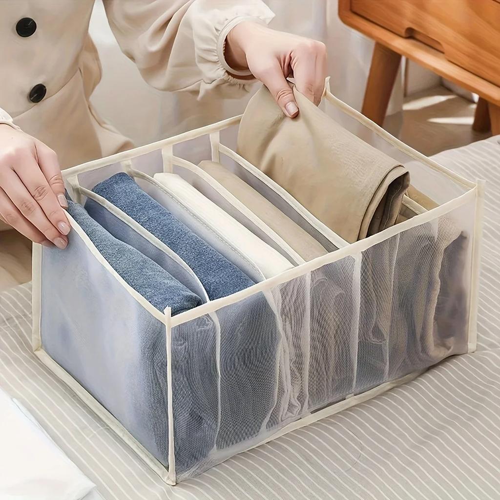 Jeans-Organisations-Aufbewahrungsbox, Schrank-Organizer, Kleidungs-Organisationssystem, Schubladen-Organizer, Schrank, Hosen-Aufbewahrungs-Organizer