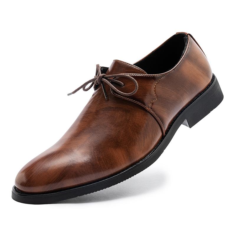 Fashion New Men's Solid-Color Belt Casual Shoe Are Comfortable And Classic Business Office Fair Dress Shoe Are Fashionable Wedding Shoes