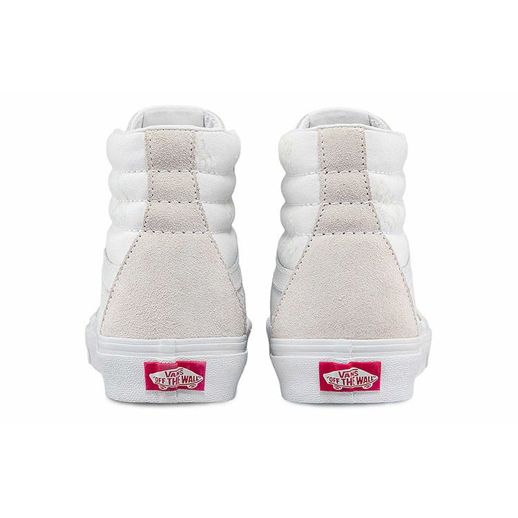 Vans Sk8 Slip Resistant Durable Lightweight High Top Skate Shoes Unisex Skate Shoes Gray White VN0A5JMJB0N