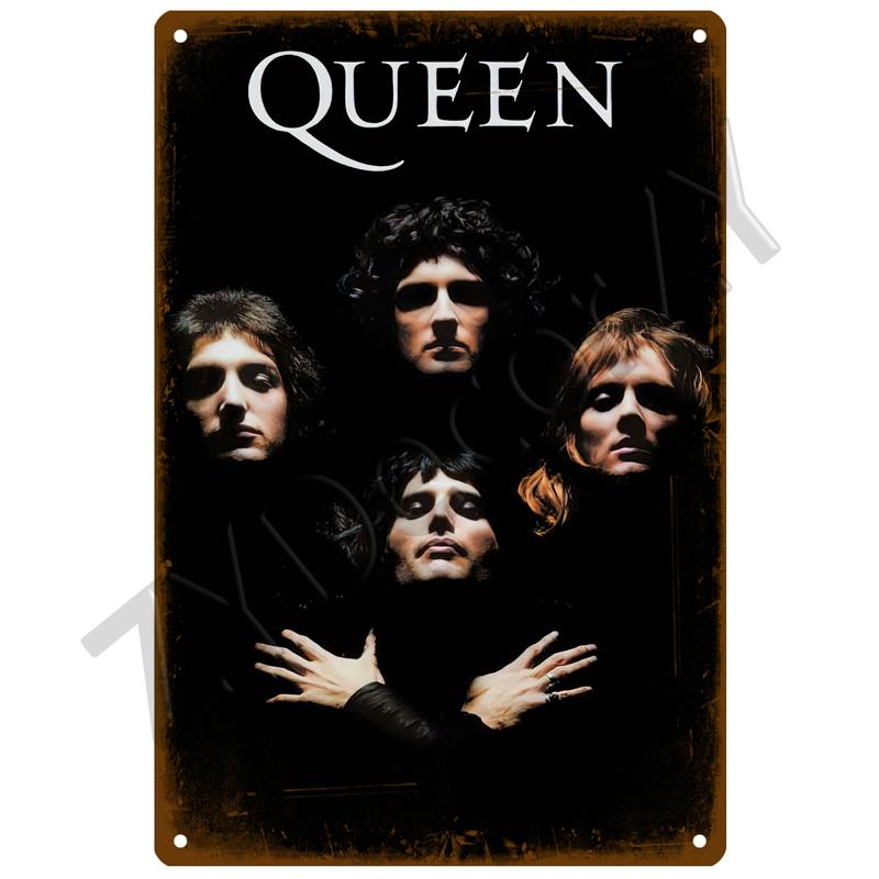 Retro Rock Tin Sign Poster Vintage Wall Poster Metal Sign Decorative Wall Plate Kitchen Plaque Metal Vintage Decor Accessories