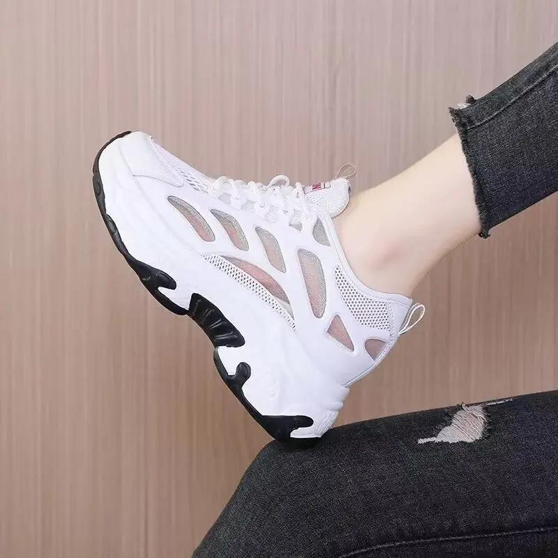 Fashion Spring Autumn Mesh Breathable Shoes for Women Cheap Walking Stylish Offer Comfortable and Elegant New In Woman Footwear On Sale