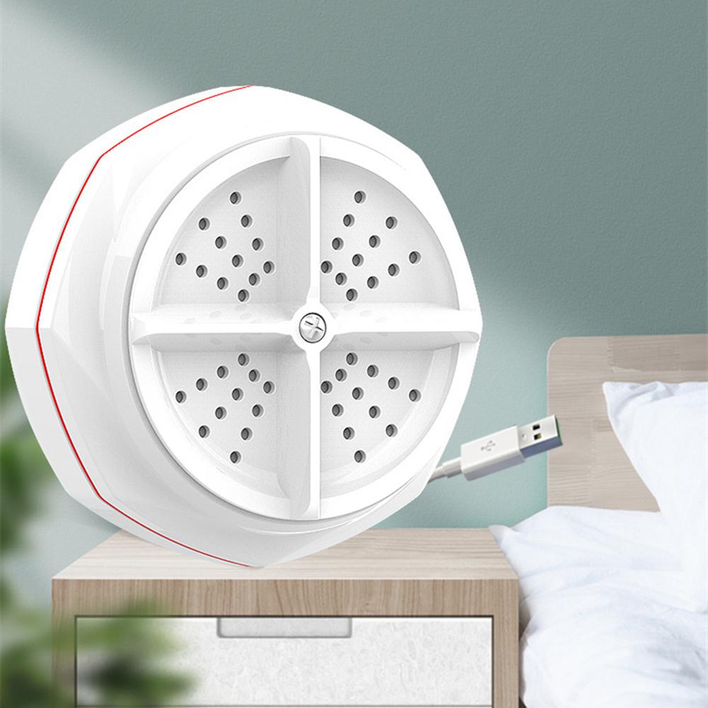 Portable USB Mini Washing Machine Turbine Laundry Washer Rotating Washer White