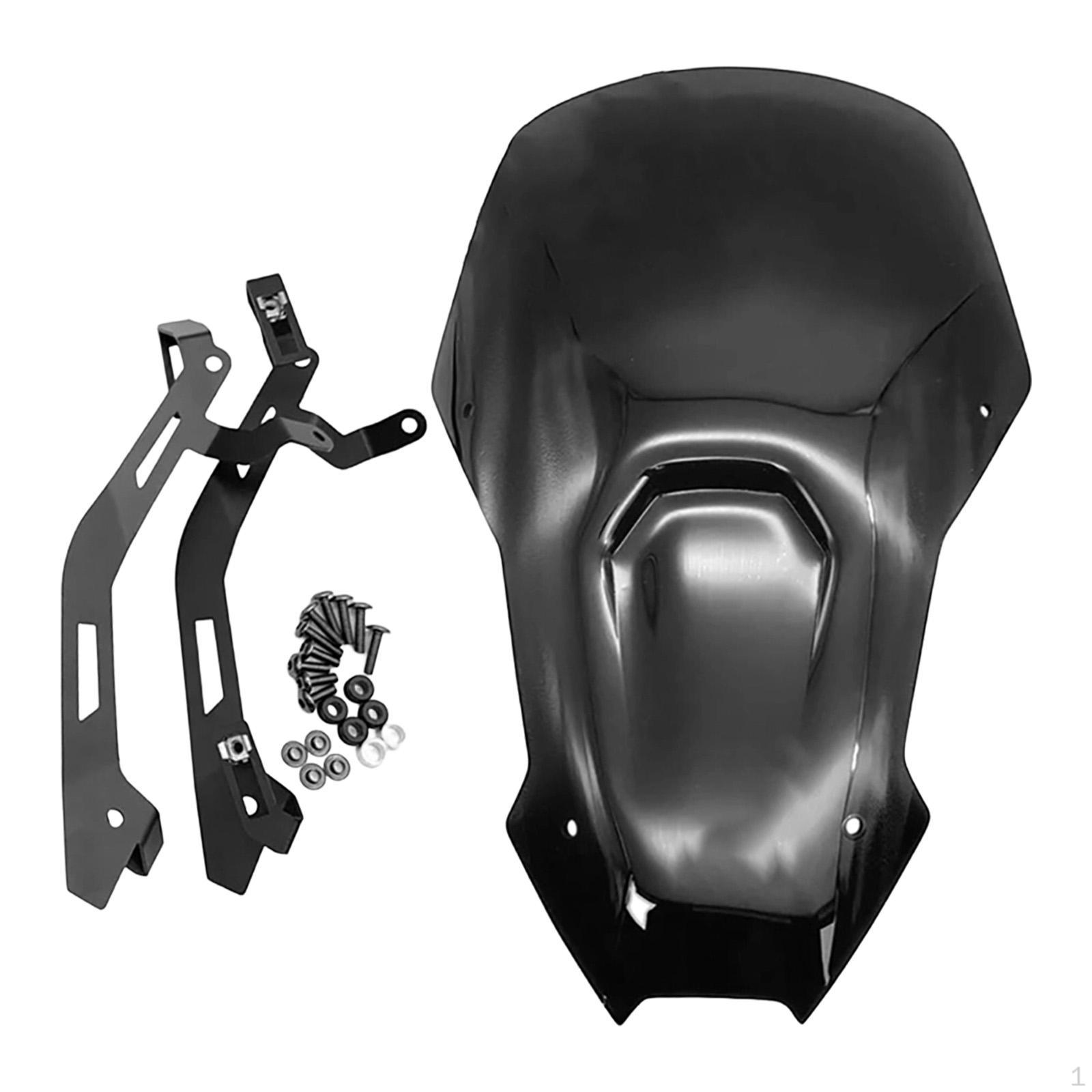 Motorcycle Windshield Wind Deflector Assembly Component Maintenance Spare Protection Windscreen for Smoked