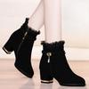 Fashion Women's Ankle Boots Lightweight Rhinestone Female Short Shoes Non Slip Trend 2025 Comfortable and Elegant Booties Fashion Y2k Pu