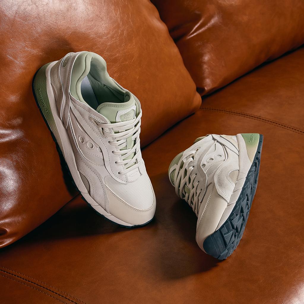 Saucony Shadow 6000 Layer Casual Retro Cushioning Durable Low-Top Running Shoes Unisex Running Shoes Light-Green S79039-4