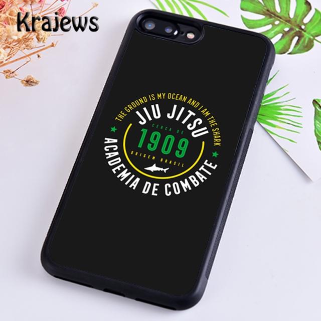 Krajews Eat Sleep Brazilian Jiu Jitsu Repeat Phone Case Cover For IPhone 18 17 Air 16 15 14 Plus 11 12 13 Pro Max Fundas