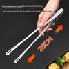 410 Stainless Steel Korean Barbecue Tongs for Steaks & Buffet