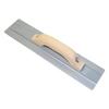 Domaya Supervised Concrete Trowel, Magnesium Float, for Concrete Finishing, Professional Use, U-Style (457mm X 89mm, Wood Handle)