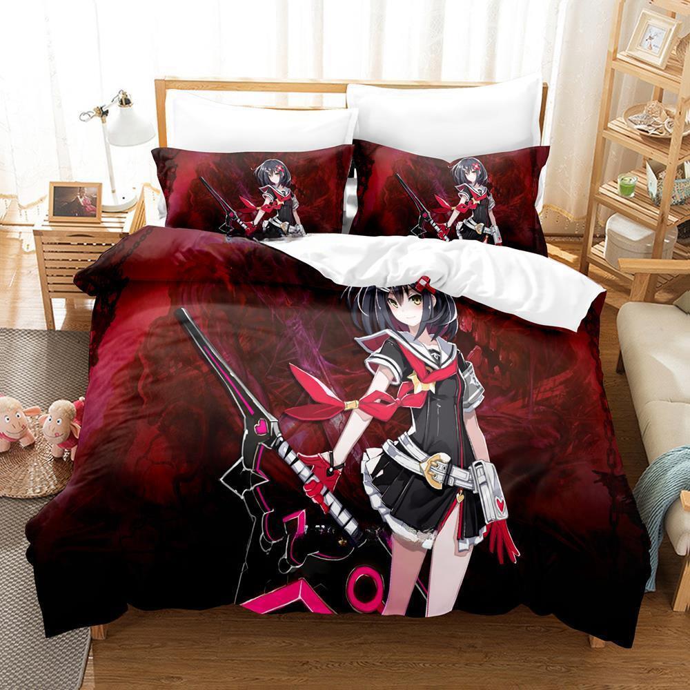 Mary Skelter Finale Bedding Set Single Twin Full Queen King Size Bed Set Adult Kid Bedroom Duvet Cover Sets Game Bed Sheet Set