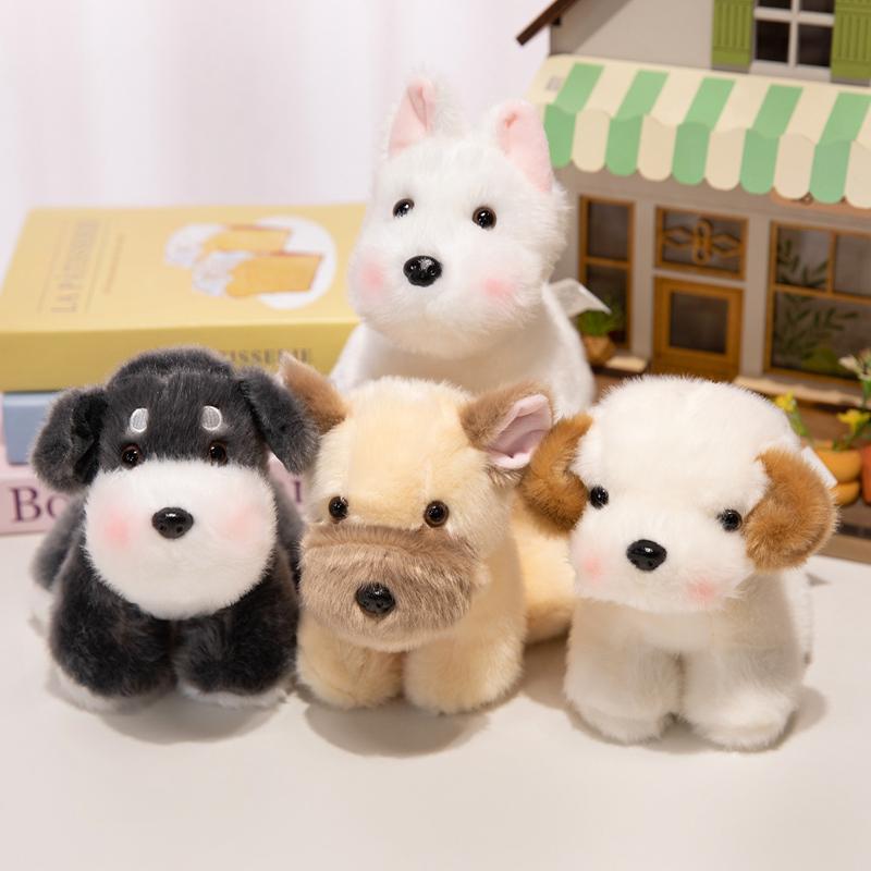 8 Kinds 15cm Small Puppy Doll Plush Toy Stuffed Kawaii Animal Standing Cartoon Plushie Companion Appeasing Gift