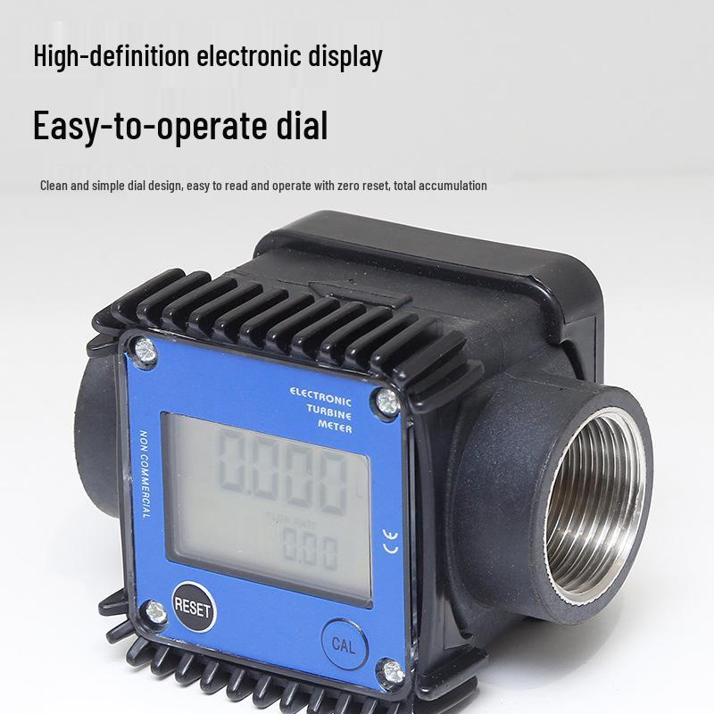 Digital Display Turbine Flow Meter for Liquids: Diesel, Gasoline, Methanol, Kerosene, Water