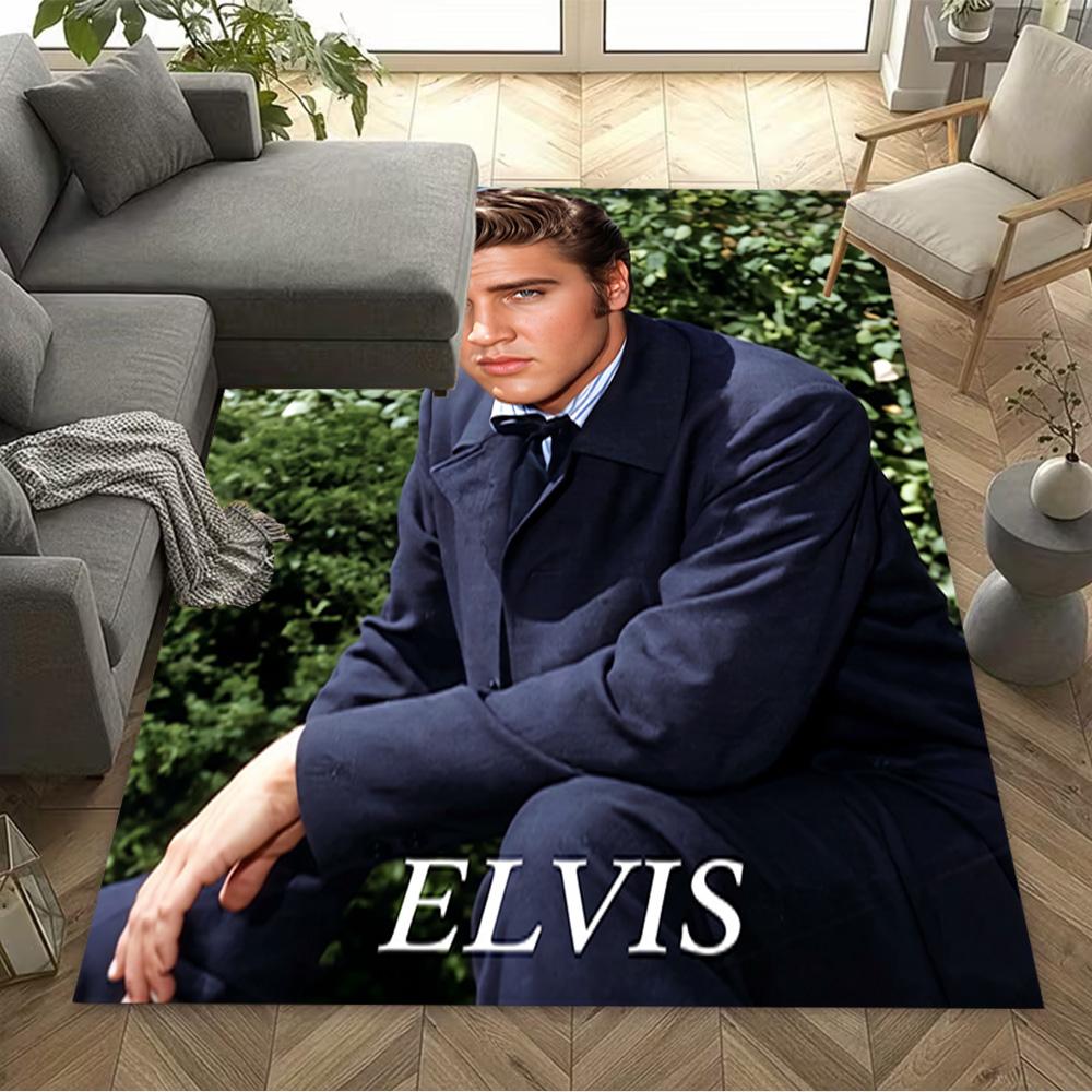 Elvis Presley Performance Carpet Suitable for Kitchen Game Room Foyer Dormitory Anti-slip Rug Decorate Offices Perfect Birthday/Christmas Gift Idea