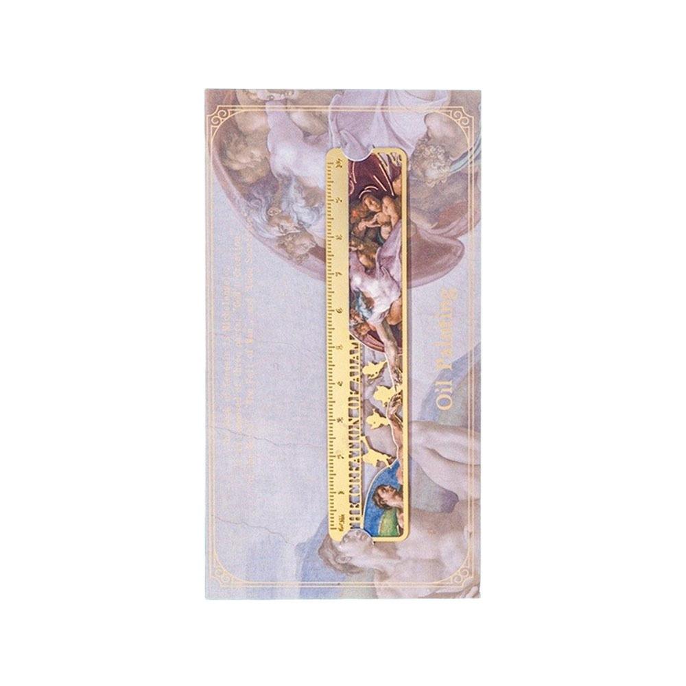 

Maple Leaf Metal Ruler Bookmarks Apricot Leaf Reading Book Clip School Office Supplies 5