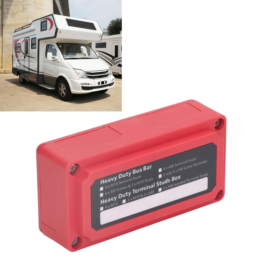 Power Distribution Block M8 Screw Terminal Bus Bar   48V 300A for Automobile Boat