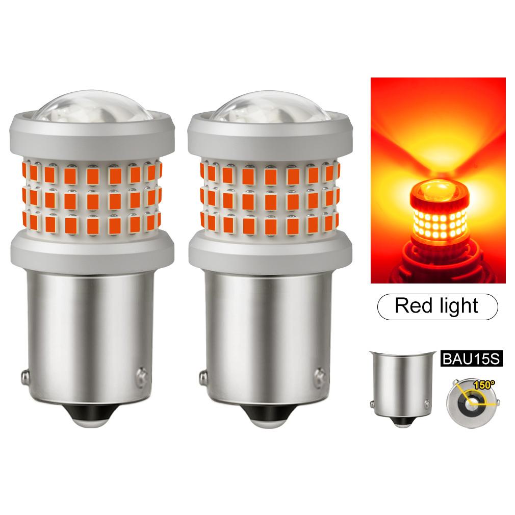 2Pcs P21W Led 1156 T20 W21/5W 7443 P21/5W T25 2000LM Car Bulbs 7440 BA15S BAY15D BAU15S PY21W Auto DRL Light 1157 3157 Reverse Turn Signal Brake Lamp