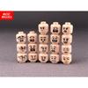 Pack  MOC Bricks Figure Face Boy and Girl Head Expression DIY Educational Building Blocks Toys For Children Gifts