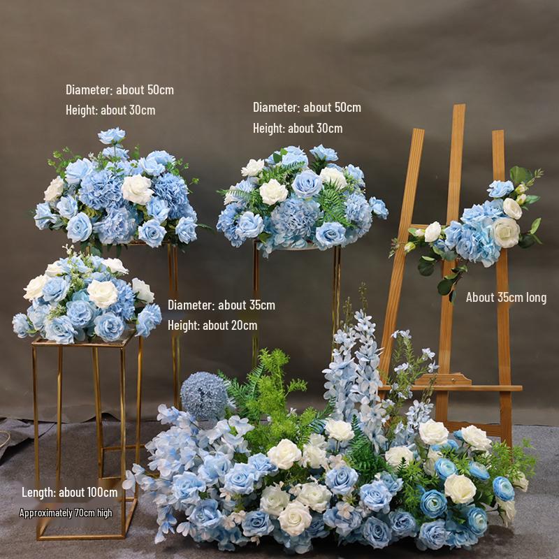 Car Delivery Ceremony Floral Arrangement: Flower Ball Scene Decor with Artificial Flowers for In-Store Display and Soft Decoration