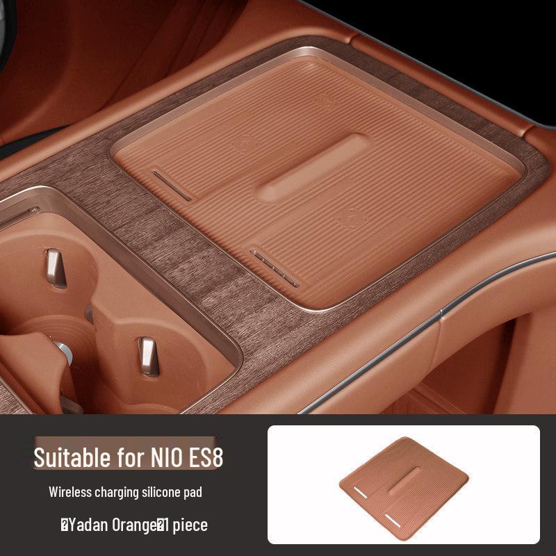 Nio ES8 Wireless Charging Silicone Pad for Center Console Cup Holder - Fits 26 Models, Protects & Enhances Car Interior