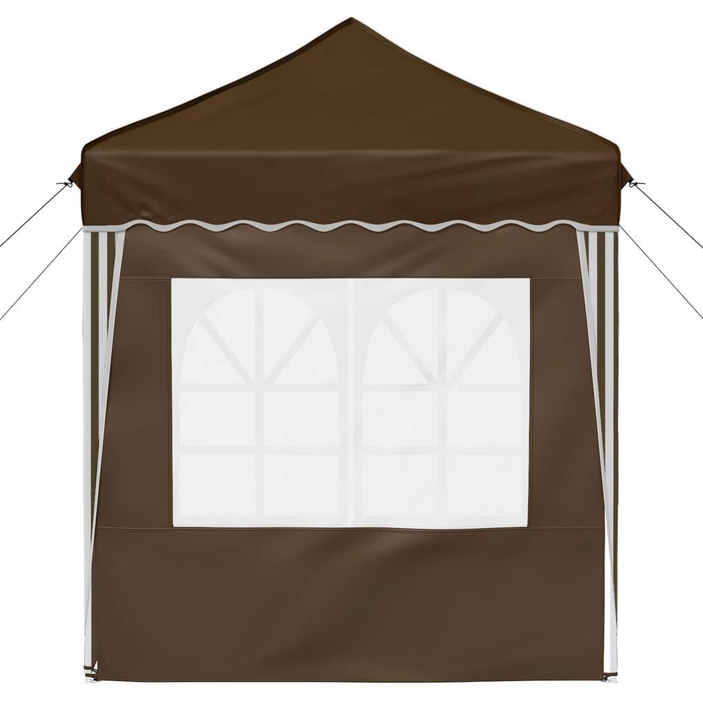 Pop Up Party Tent 195 X 195 X 245 Cm Taupe Oxford Fabric