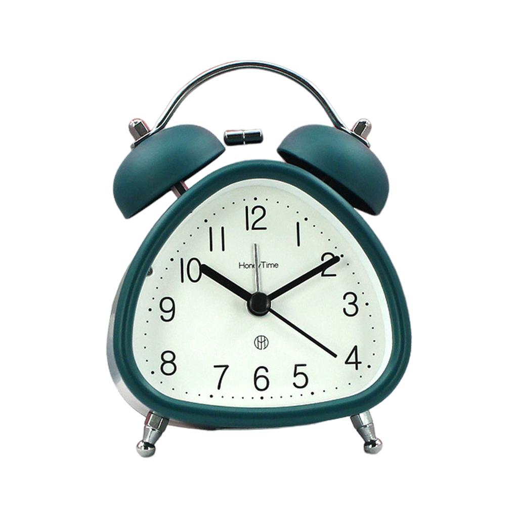 Metal Alarm Clock With Night Light High Volume Ultra Quiet Without Ticking Students Wake-Up Children’s Bedside Clocks
