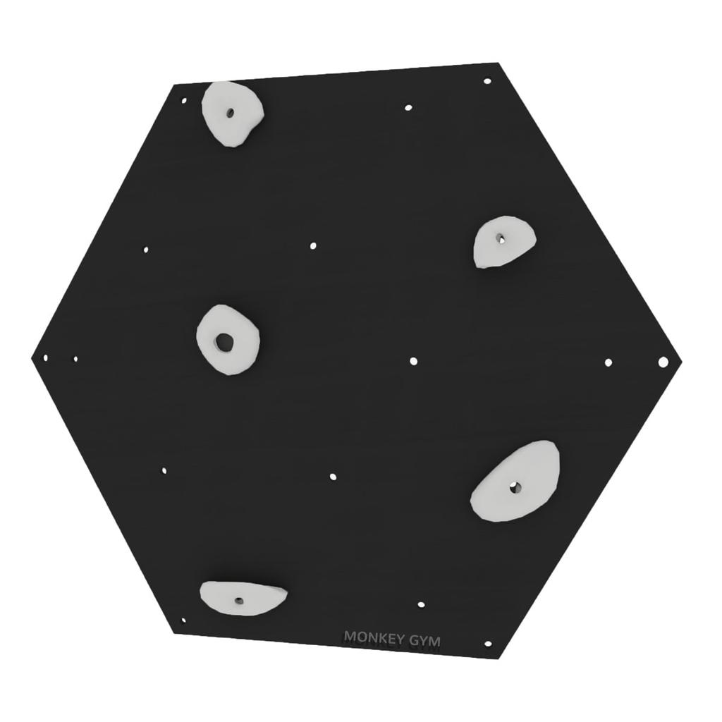 Climbing Wall Cube 1 Black - White Grips