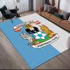 Coventry City FC Flannel Printed Carpet, Home Sofa Decoration for Living Room & Bedroom, Non‑Slip Play Flannel Floor Mat for Game Room