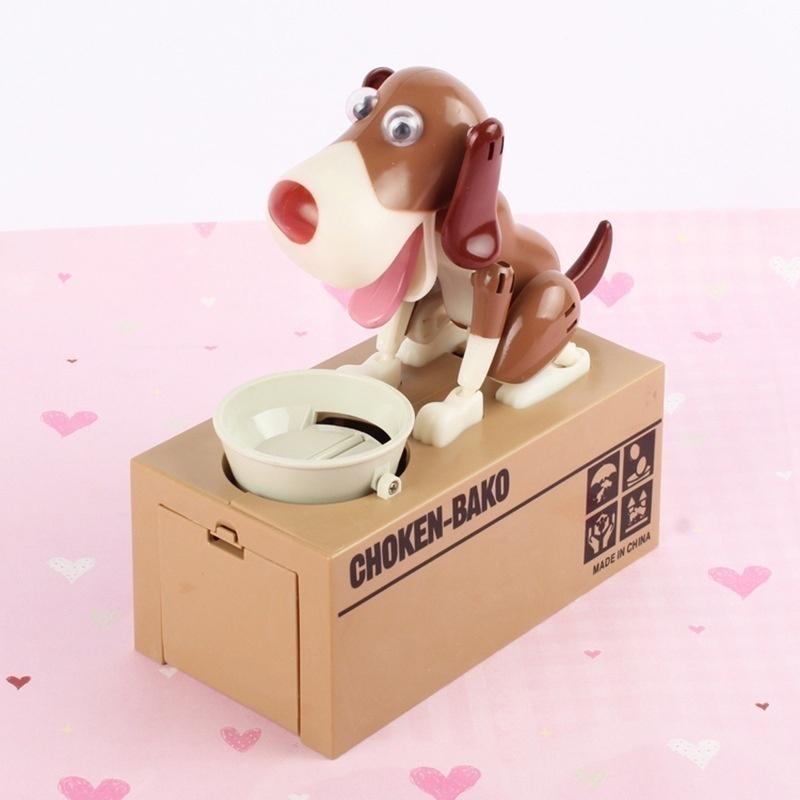 Dog Money Box Collection Piggy Bank Coin Bank Saving Box Catoon Puppy Hungry Robotic Cute Hot