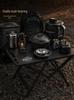 Lightweight Carbon Steel Folding Tactical Table for Camping & Picnics