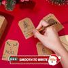 200Pcs Christmas Decorative Sticker 5x7.5cm Adhesive Wrapping Label for Seal Envelope Card Holiday Present Packaging