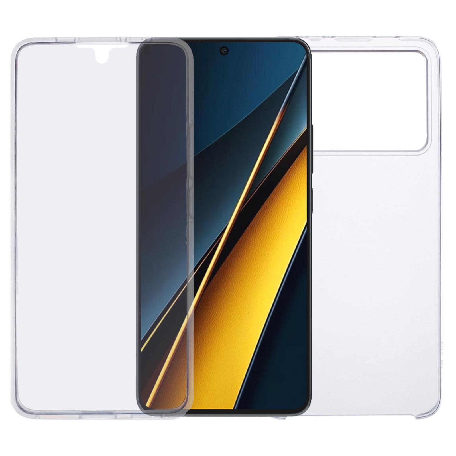 

For Xiaomi Poco X6 Pro 5G/Redmi K70E 5G Case TPU Frame Clear Acrylic Back Phone Cover with PET Film A