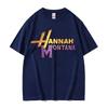 Y2K T-Shirt Streetwear Sommer Hannah Montana Logo T-Shirt Unisex Damen Lässig Kurzarm T-Shirt Unisex Mode Ästhetik Trend