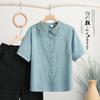 1116 New Jacquard Embroidered Cotton Shirt Women's Foreign Style Cotton Women's Shirt Lace Collar