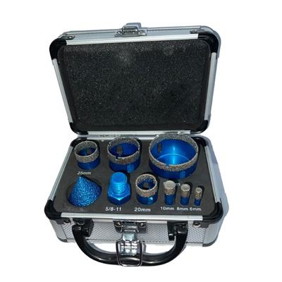 9Pcs Threaded Dry Diamond Vacuum Brazed Core Drill Bit Set Ceramic Tile Hole Saw Cutter Granite Marble Drill Bits