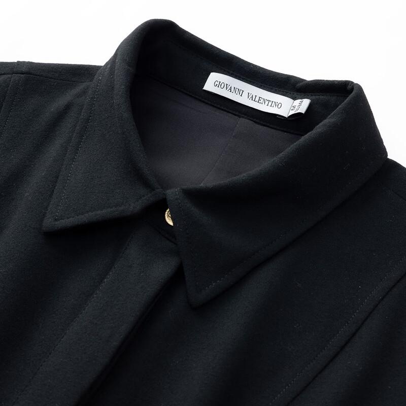Rochie de damă Giovanni Valentino, de primăvară/toamnă, cu revere, de lungime medie