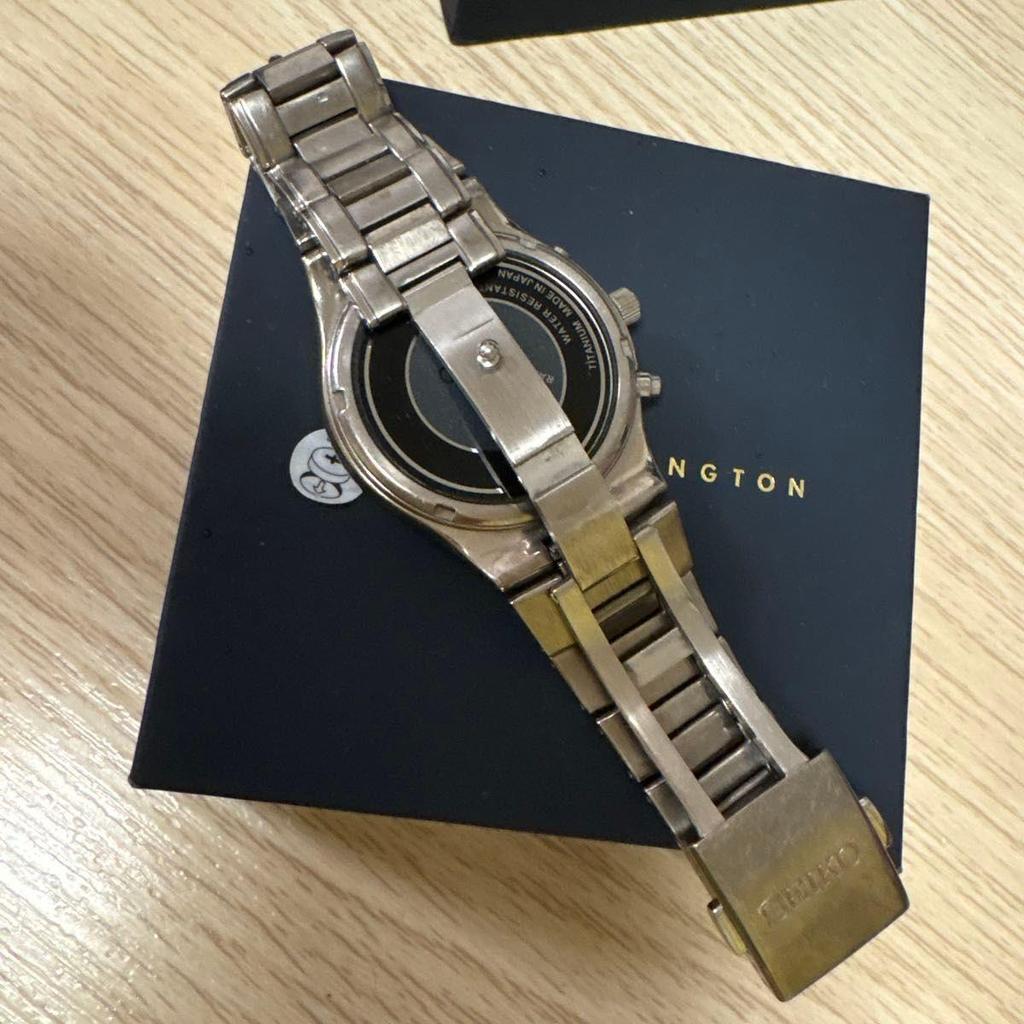 Used SEIKO SPIRIT titanium solar radio watch 7B22-0AD0