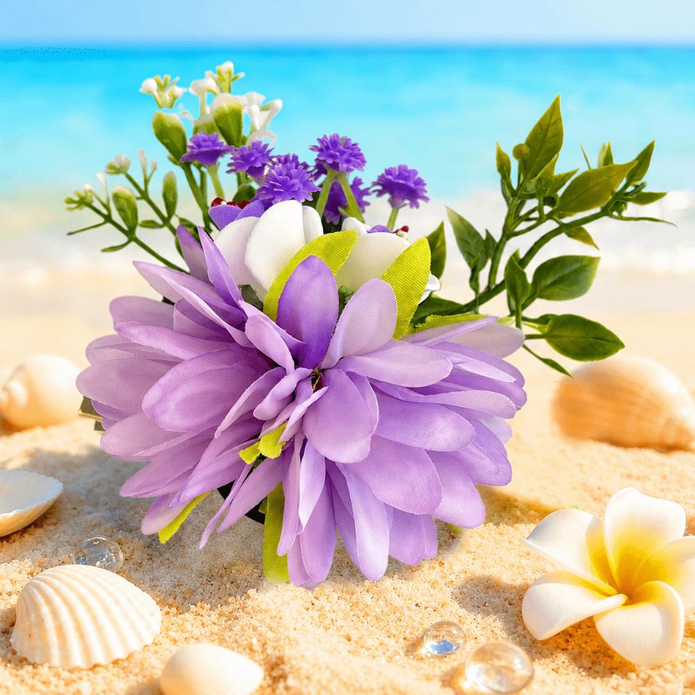 Fresh Sweet Floral Hair Clips Versatile Colorful Flower Hairpin Fashion Side Clip Women Girls