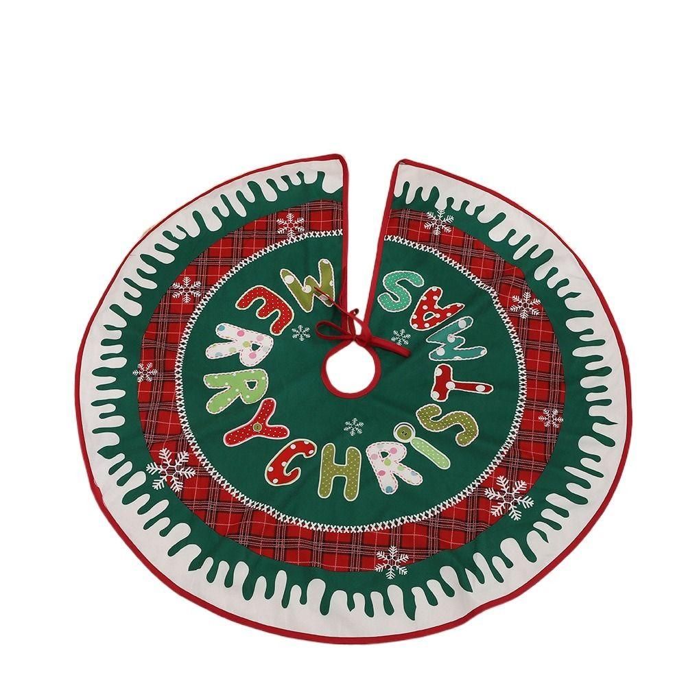 Creative Christmas Tree Apron Round Xmas Tree Skirt Christmas Base Cover  Tree Base Supplies
