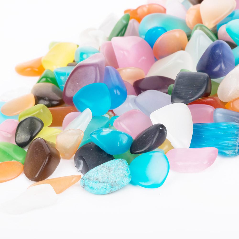 Healing Decoration Tumbled Stones Irregular Micro Landscape Opal Stone Fish Tank Decoration