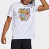 Adidas Don 3 Nyc Cartoon Print Basketball Short Sleeve T-Shirt Men Tops White GT0224