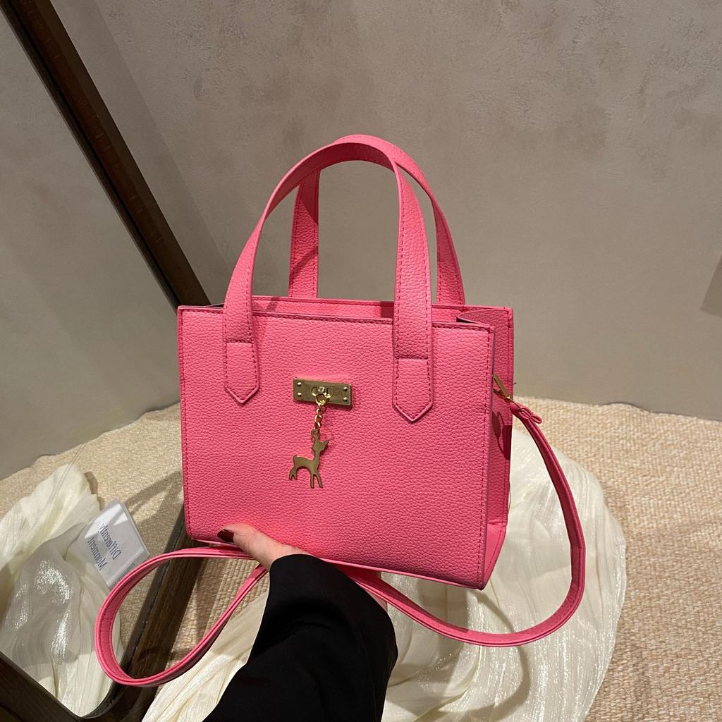 Bags Handbag Women's 2025 New Trend Fashion Casual Shoulder Satchel Underarm Solid Color Small Square Bag