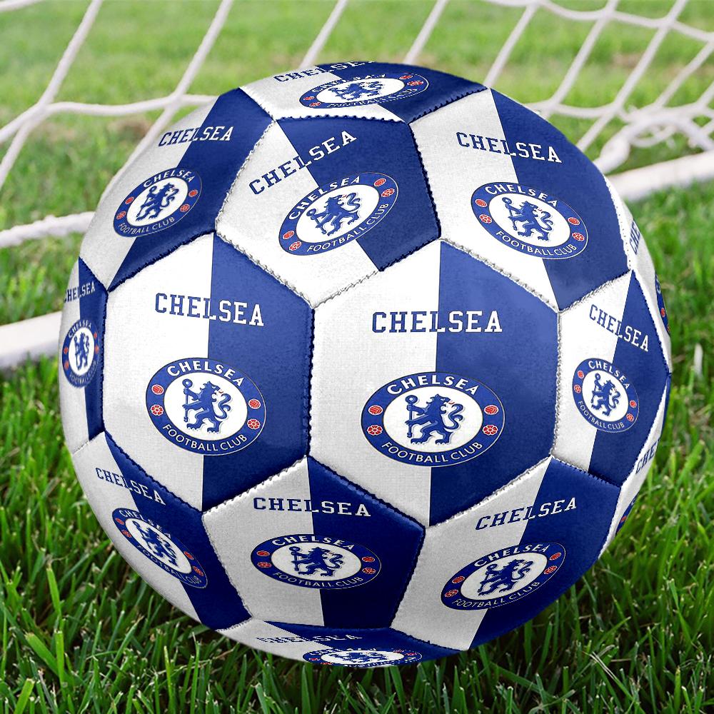 Chelsea Football Club Theme Size 5 Soccer Ball, Suitable for Both Indoor and Outdoor Matches, a Gift Suitable for Everyone.