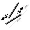 2PCS Car Side Door Skirt Stickers For Renault Clio RS R.S. 18 4 5 2012-2024 Racing Style Vinyl Decals Car Decoration Accessories