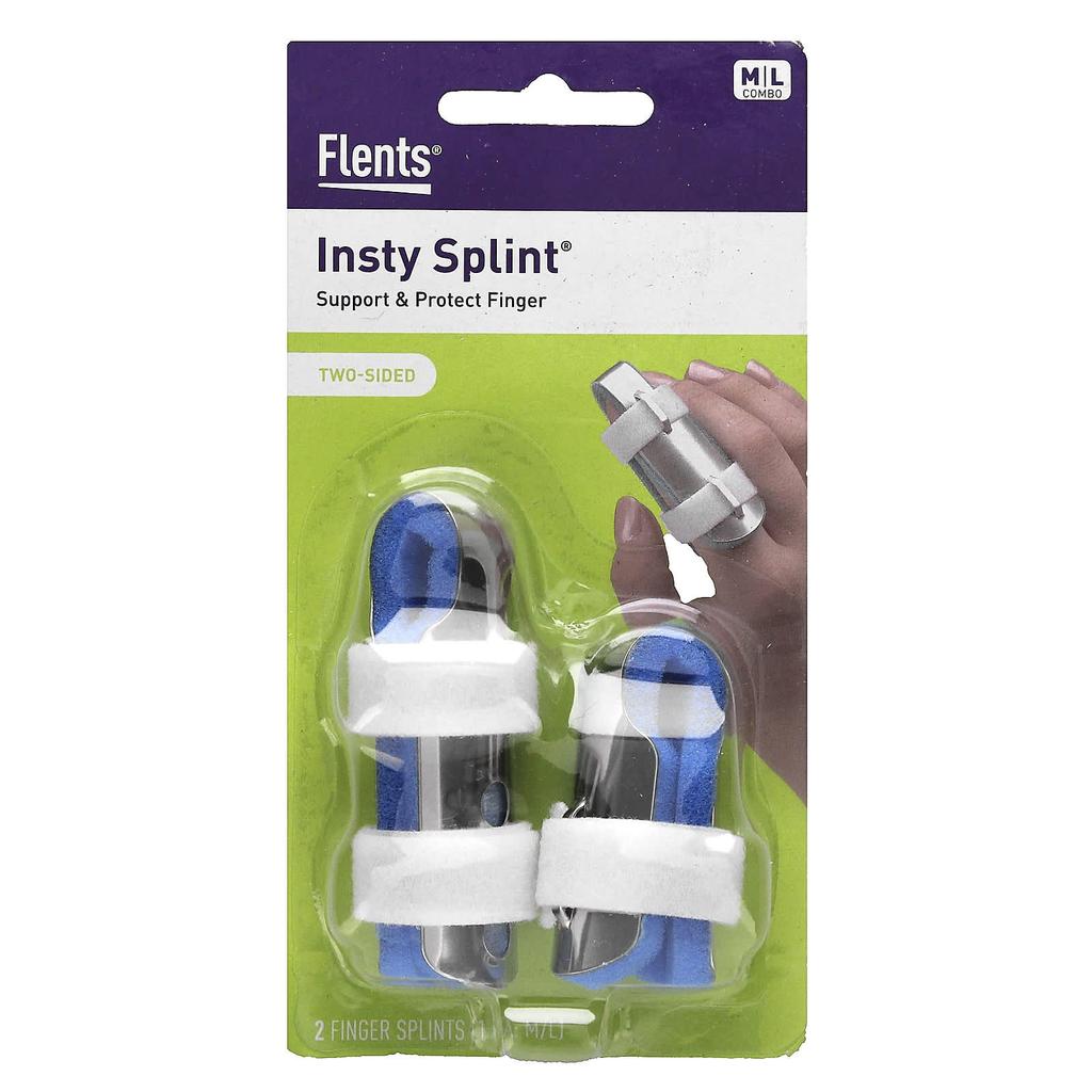 Insti Splint, Two-Sided Finger Splint, M, L Combo, 2 Pieces