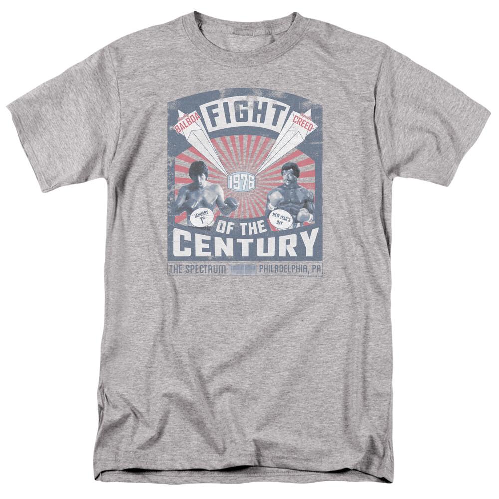 26 Rocky Balboa Creed Fight Poster T Shirt Mens Licensed Boxing Movie Sport Gray Unisex T-Shirt M