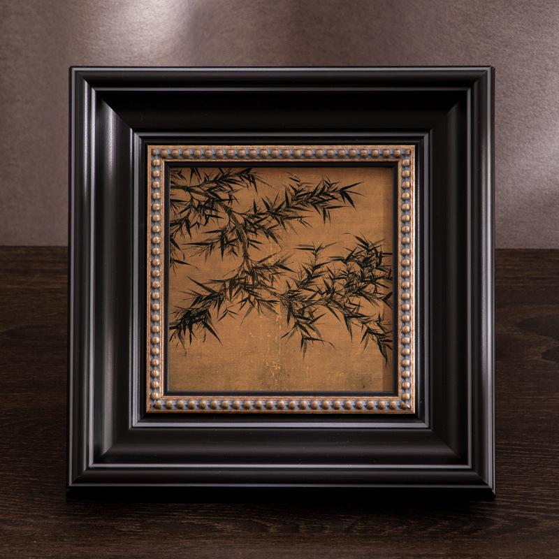 Resin Picture Frame Vintage Antique Photo Frame Retro Green Gold Picture Frames Home Decor for Wall Hanging or Tabletop Display