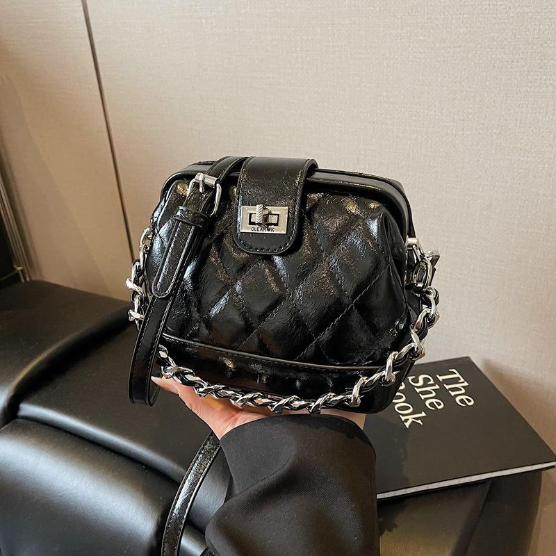 New Chain Handbag Women's Leather Shoulder Bag Fashionable Versatile Messenger Bag