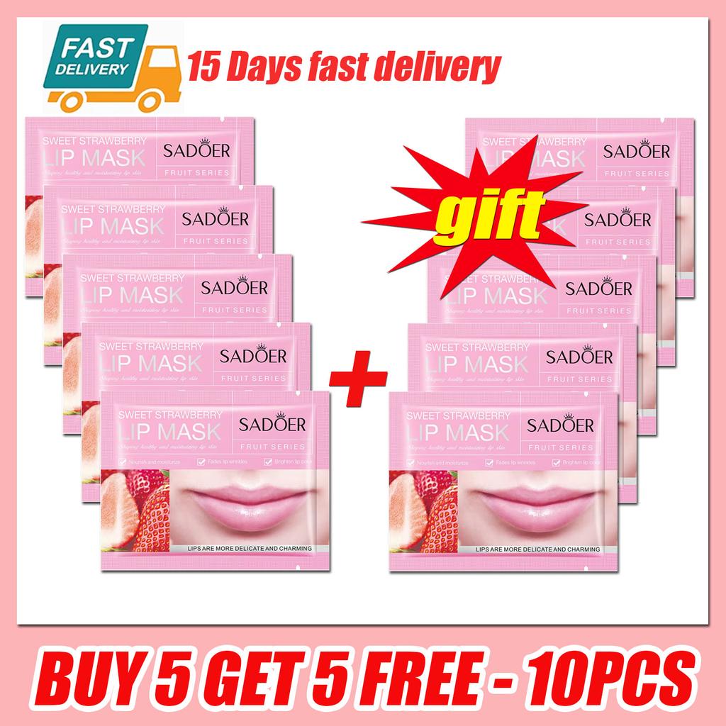 3/5/10/20/30pcs Pink Moisturizing Lips Mask Nourishing Hydrating Crystal Collagen Gel Lip Patches Lip Plumper Sexy Lip Skin Care
